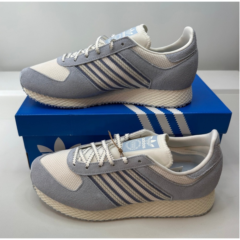 Adidas Originals Atlanta Halo Blue White Suede Sneakers JI2893 Mens 7.5 W 9 NEW